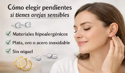 pendientes para orejas sensibles