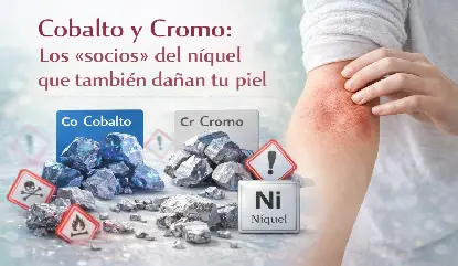 cobalto y cromo en la piel