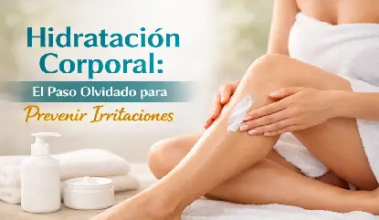 hidratación corporal para prevenir irritaciones en piel sensible y reactiva