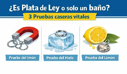 Pruebas caseras para identificar plata de ley auténtica vs baño de plata falso